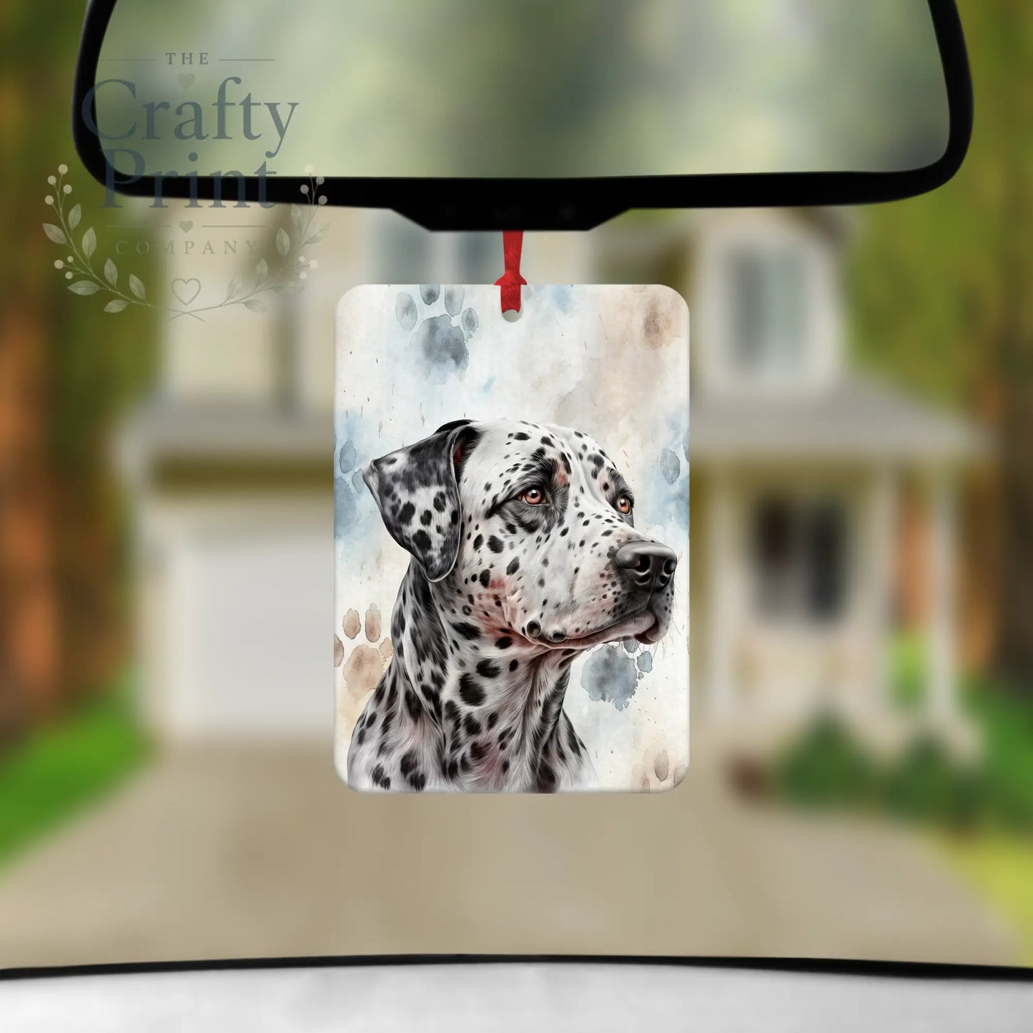 Dalmation Paw Print Car Air Freshener - Vehicle Fresheners
