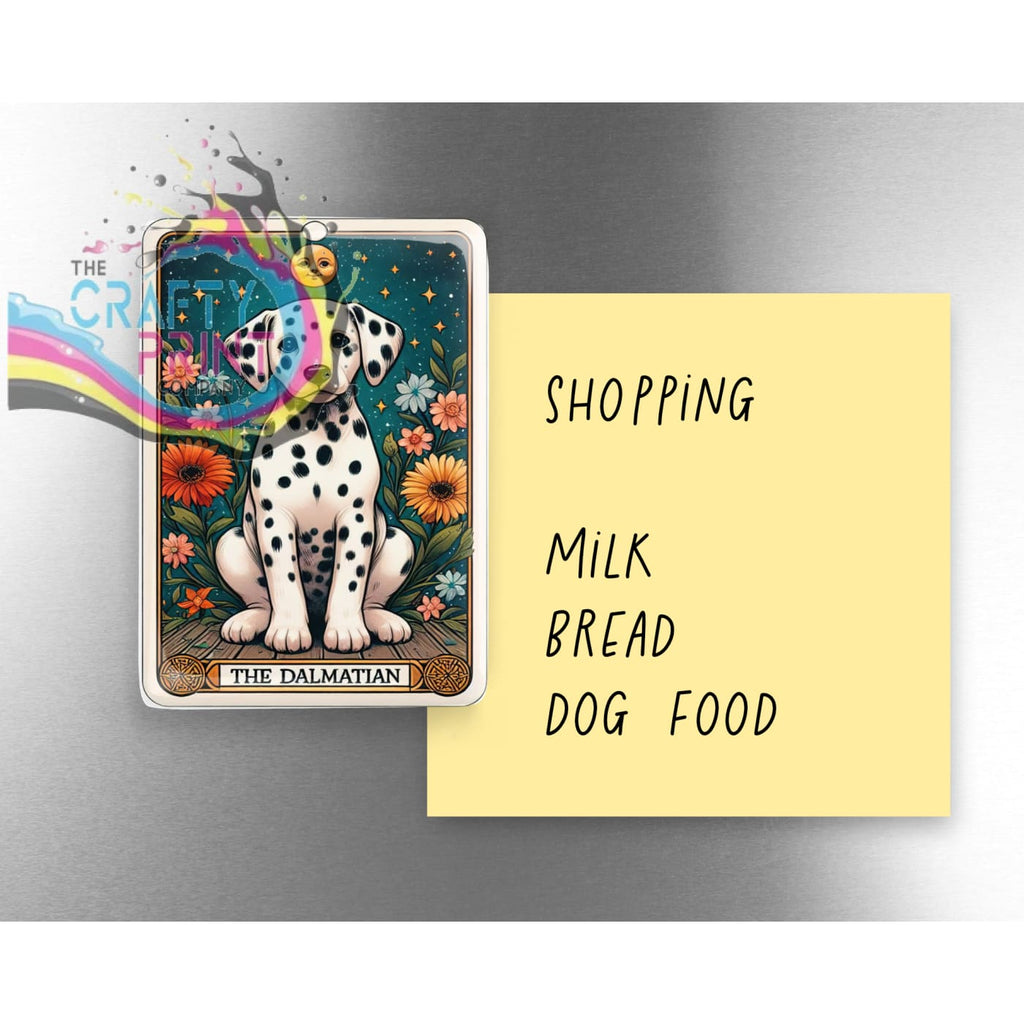 Dalmation Tarot Card Ceramic Fridge Magnet - Home & Garden