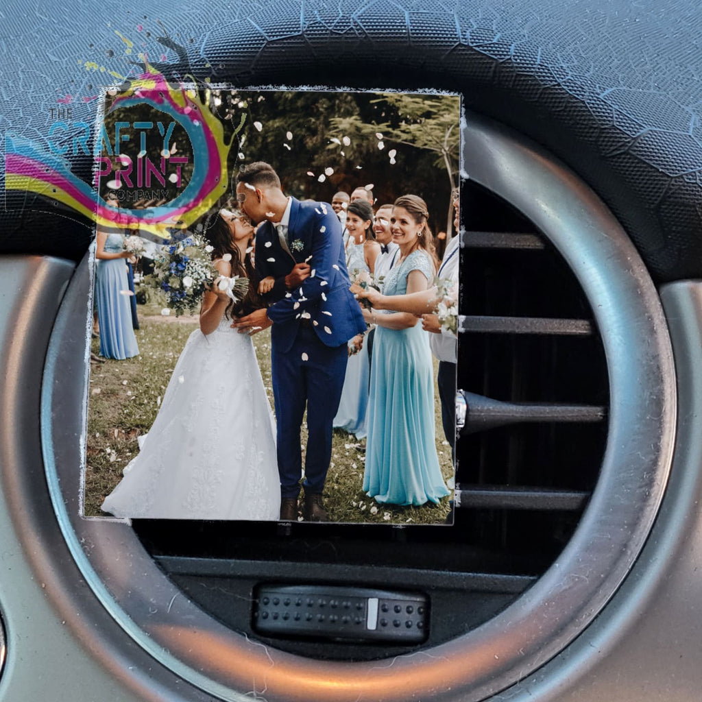 Personalised Photo Car Air Freshener Vent Clip Vehicle