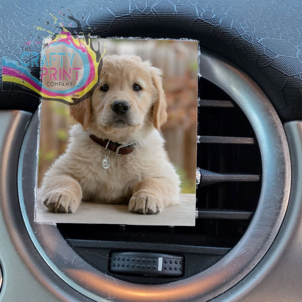 Personalised Photo Car Air Freshener Vent Clip Vehicle