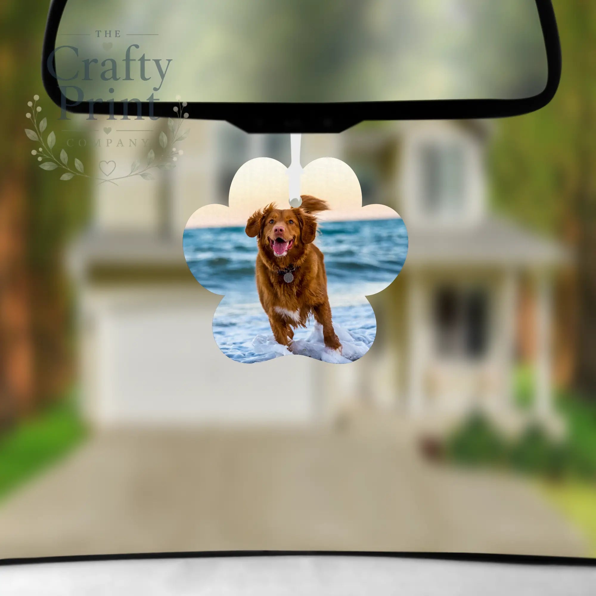 Design your Own Car Air Freshener Paw Print Shape