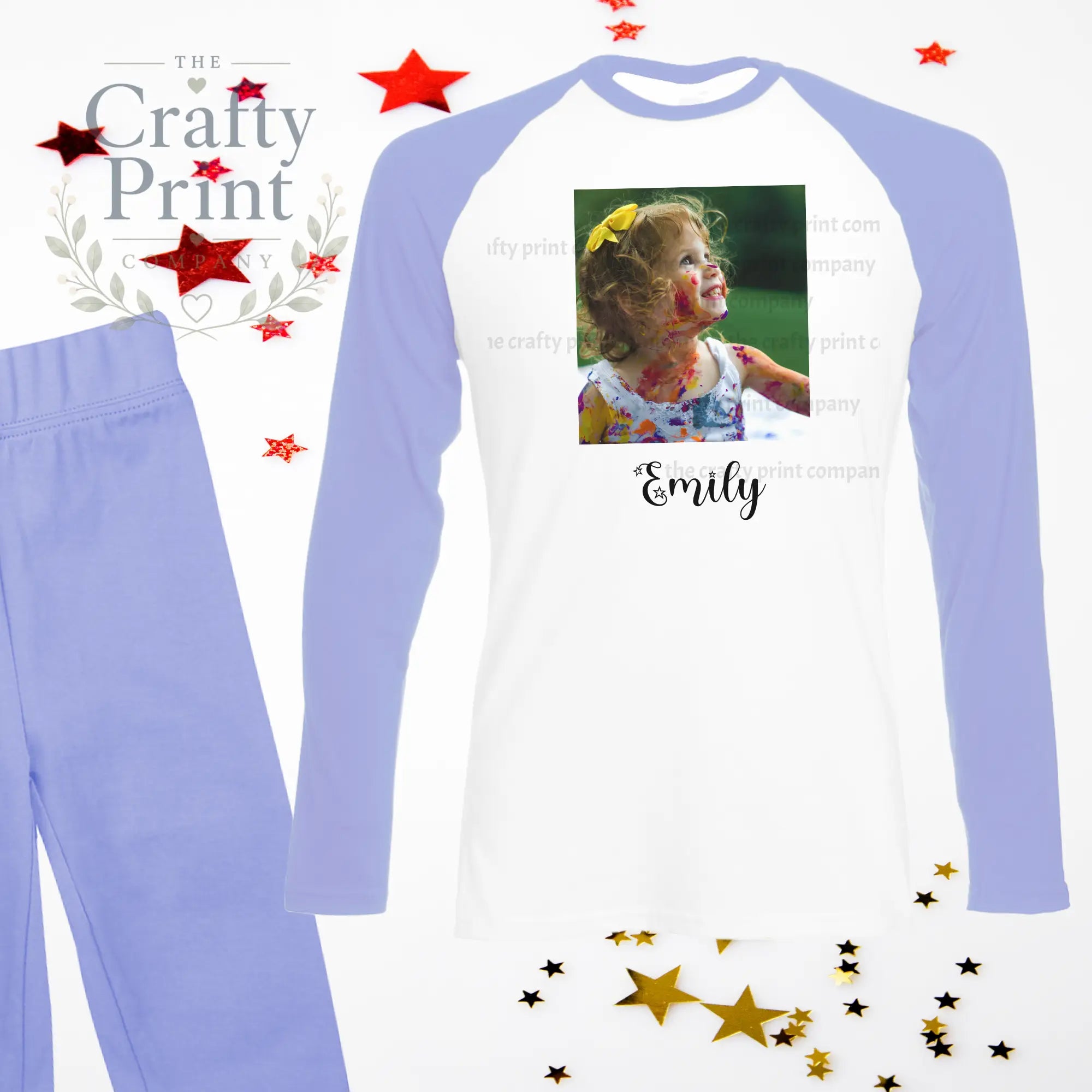 Design your Own Child Pyjamas - Light Blue / 6-12 Months