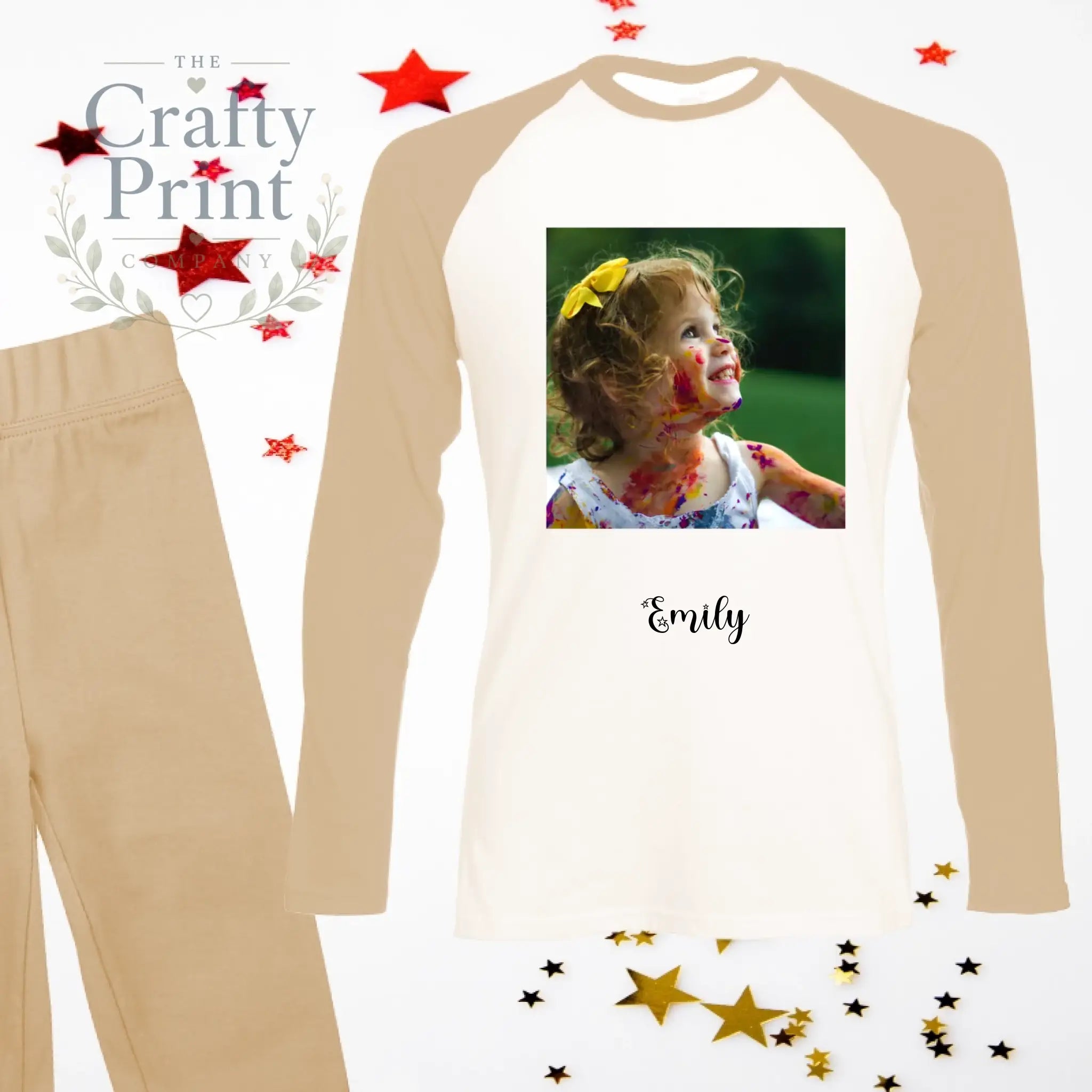 Design your Own Child Pyjamas - Stone / 6-12 Months