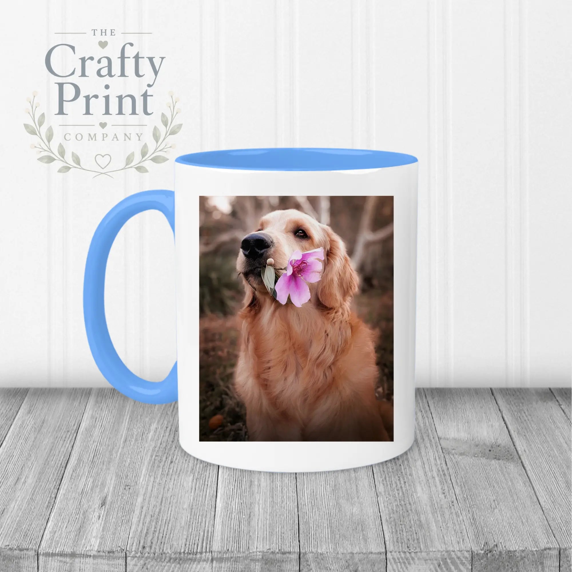 Design your Own Mug - Blue Handle & Inner - Mugs