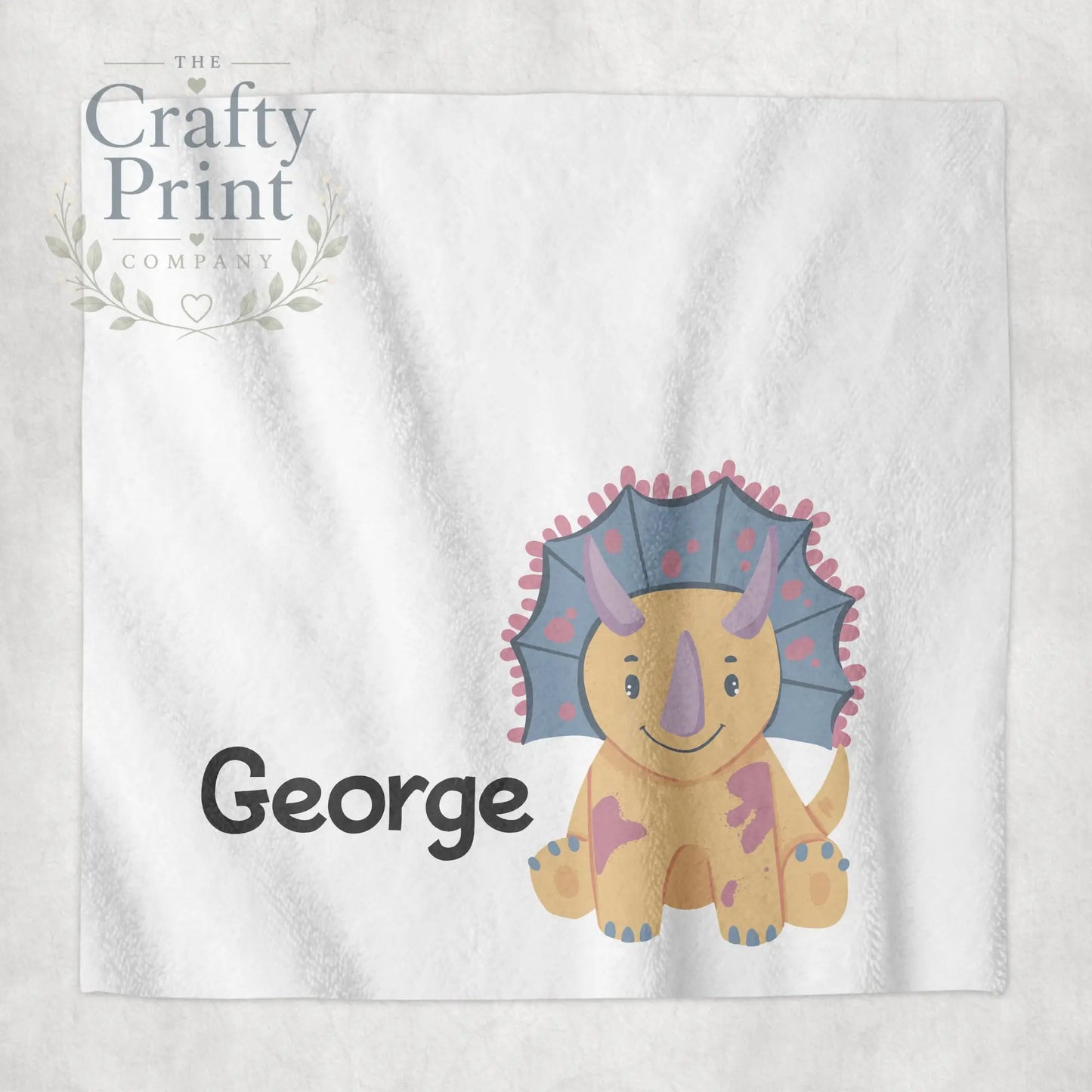 Dinosaur V2 Personalised Face Cloth - Bath Towels &