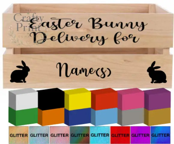 Easter Bunny Delivery for V3 Crate Vinyl Personalised Decal