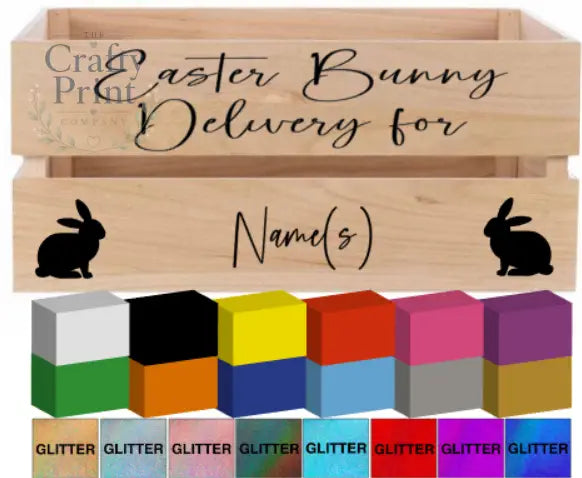 Easter Bunny Delivery for V4 Crate Vinyl Personalised Decal