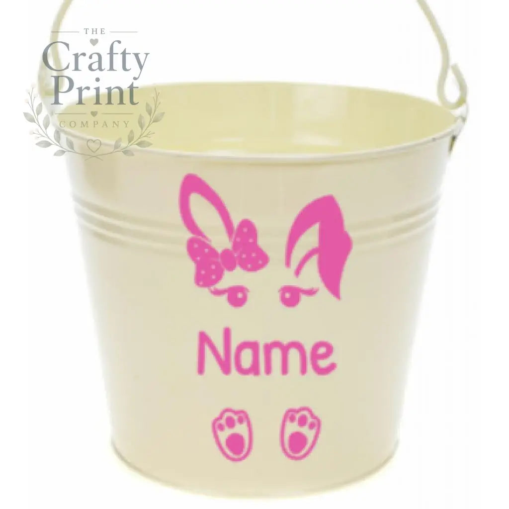 Easter Bunny Vinyl Personalised Decal / Sticker - Small 8 x