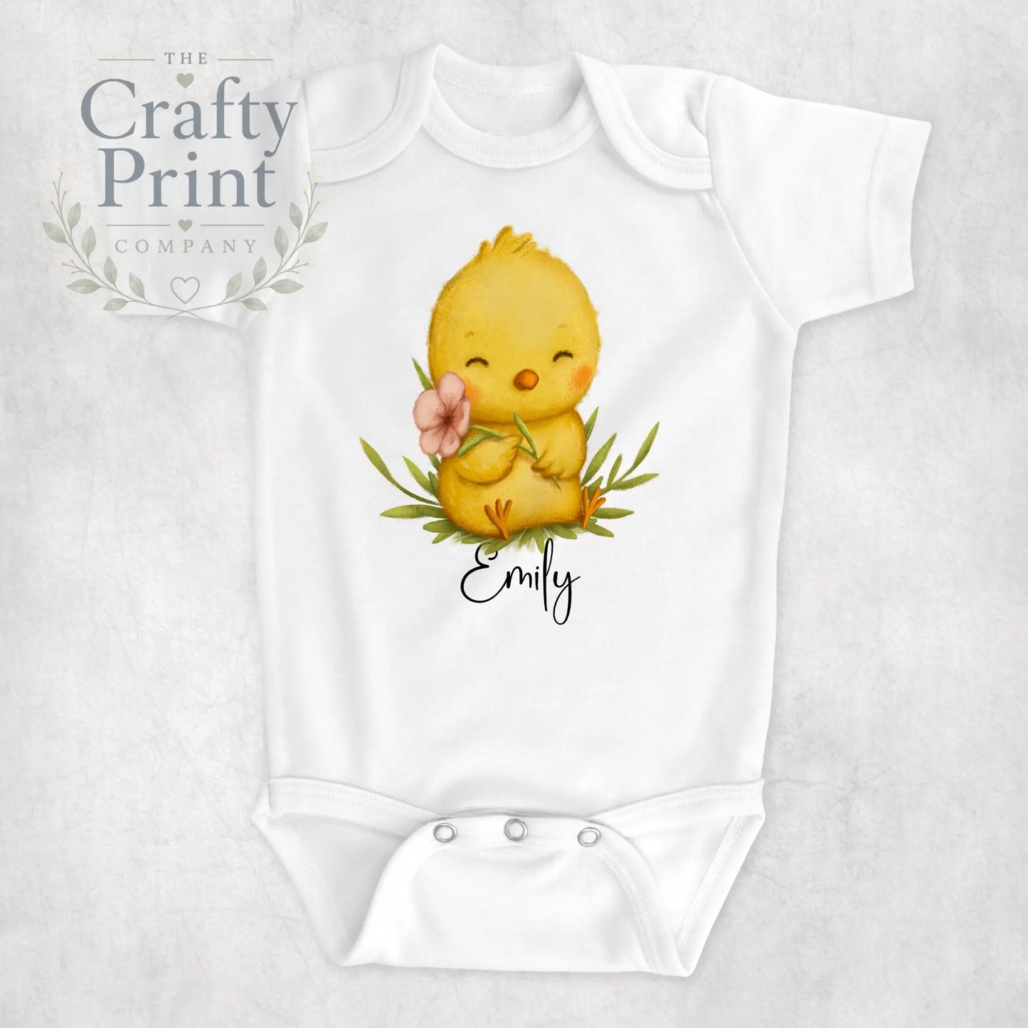 Easter Chick Personalised Bodysuit - Baby One-Pieces