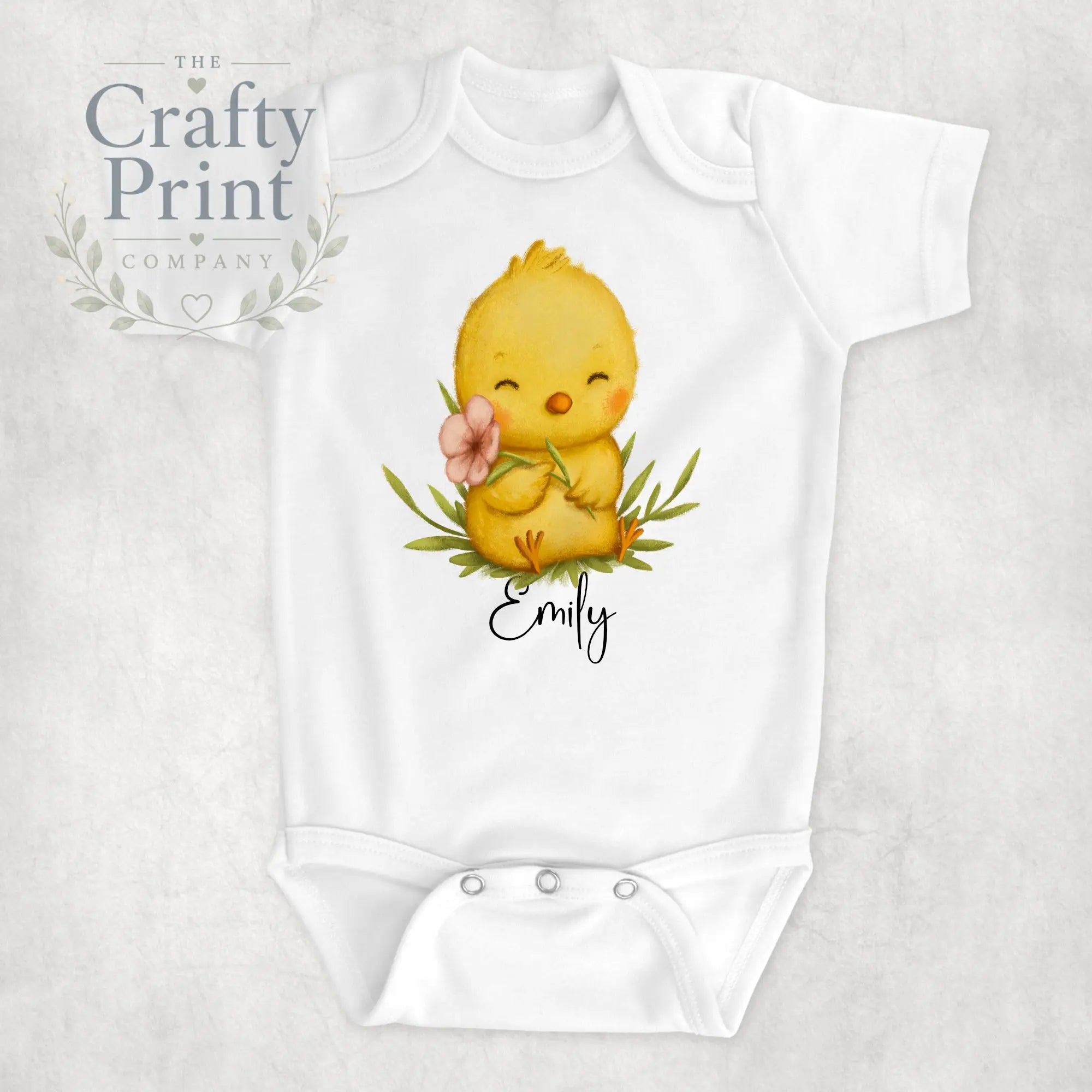 Easter Chick Personalised Bodysuit - Baby One-Pieces