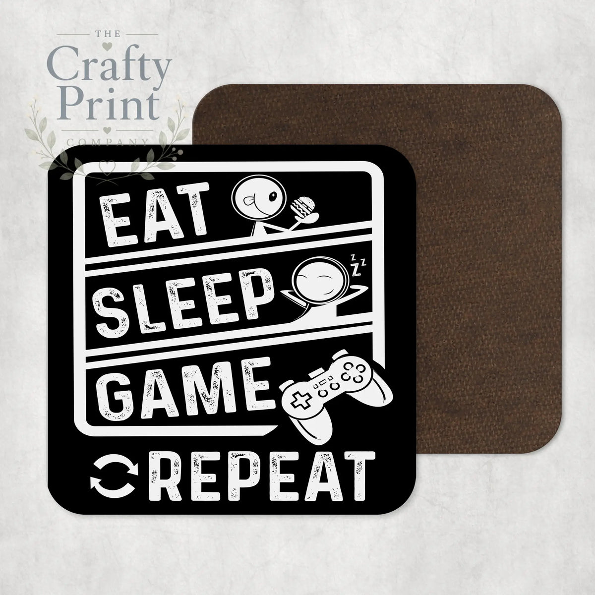 Eat Sleep Game Repeat Coaster - Coasters