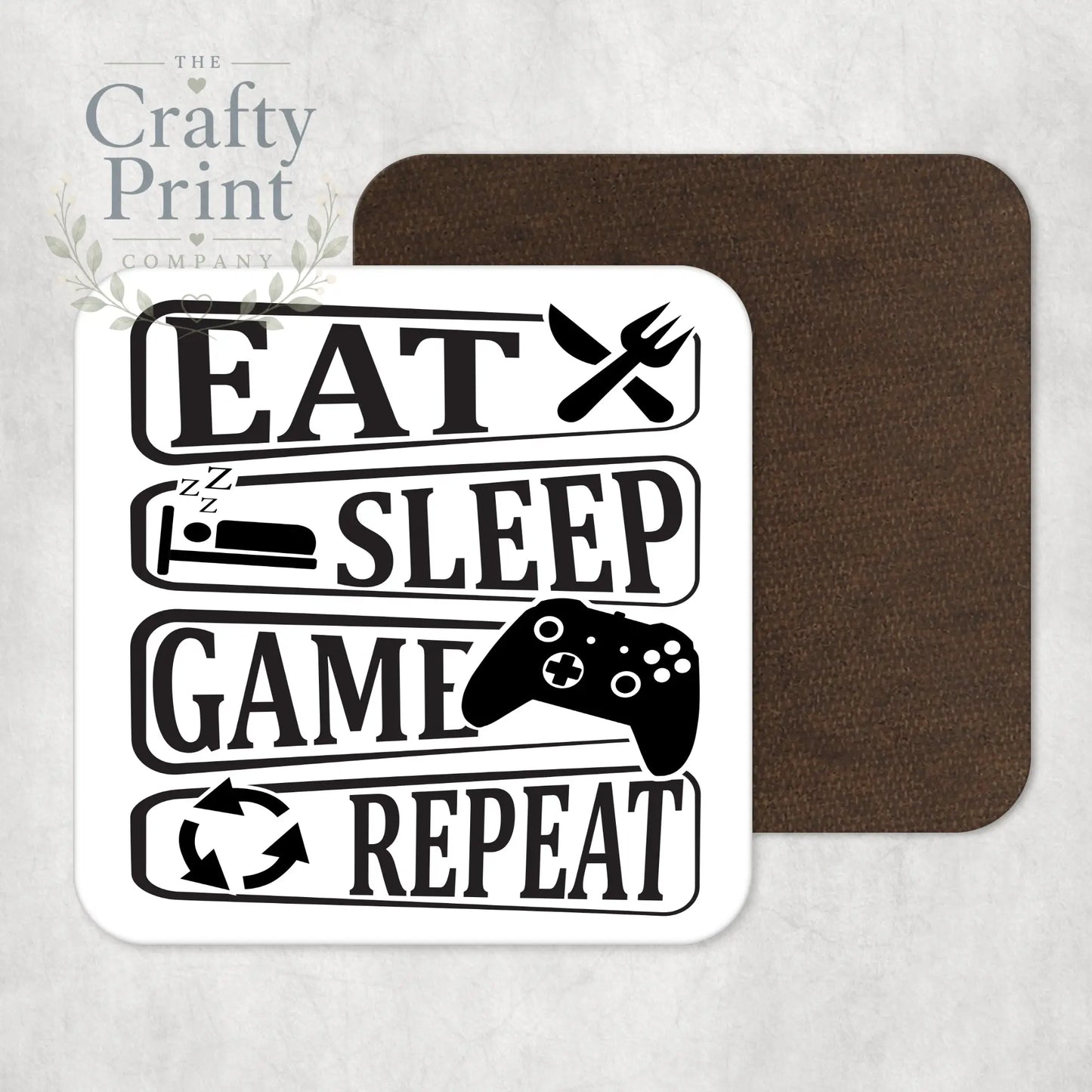 Eat Sleep Game Repeat Xbox Coaster - Coasters