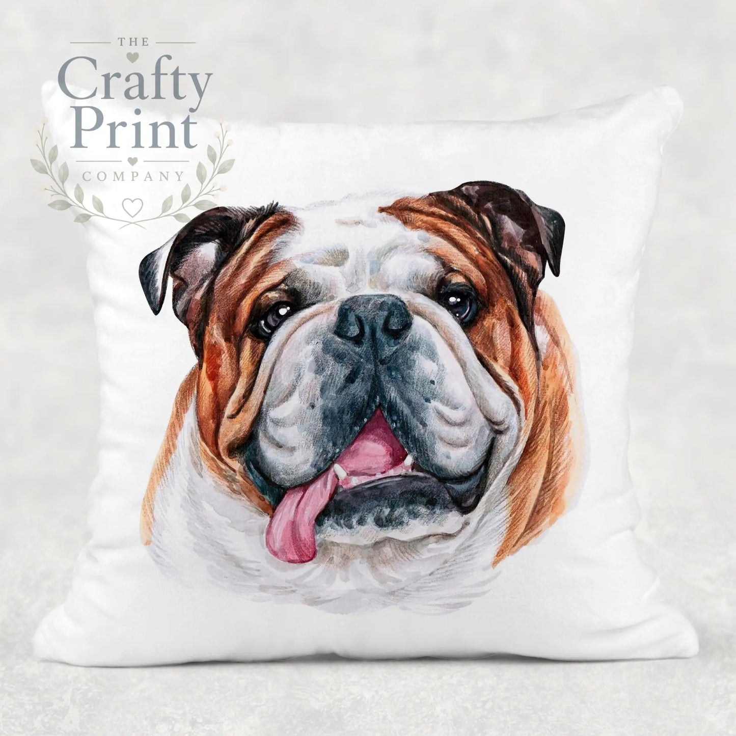 English Bulldog Cushion - Chair & Sofa Cushions