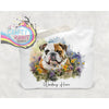 English Bulldog Flowers Tote Bag - Shopping Totes