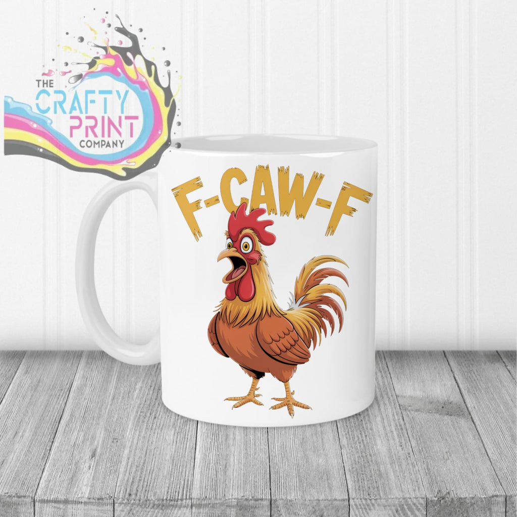 F-Caw-F Rooster V2 Mug - White Handle & Inner - Mugs