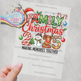 Family Christmas 2025 DTF Print - Posters Prints & Visual