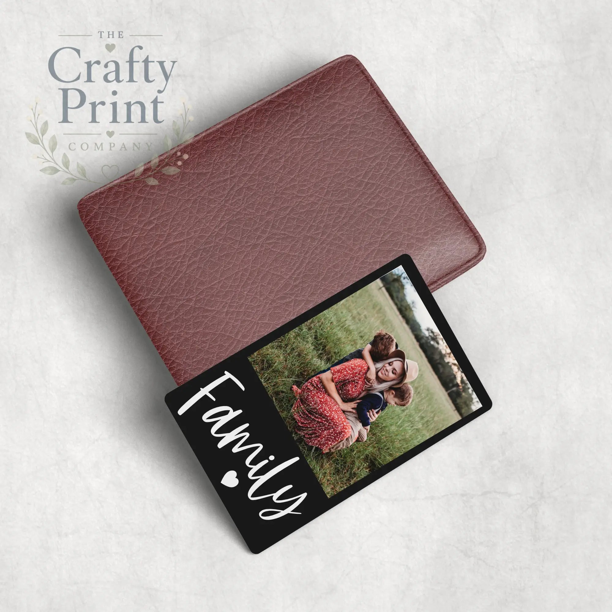 Family Photo Personalised Card for Purse or Wallet