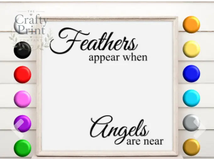 Feathers appear V4 Vinyl Decal Sticker - Decorative Stickers