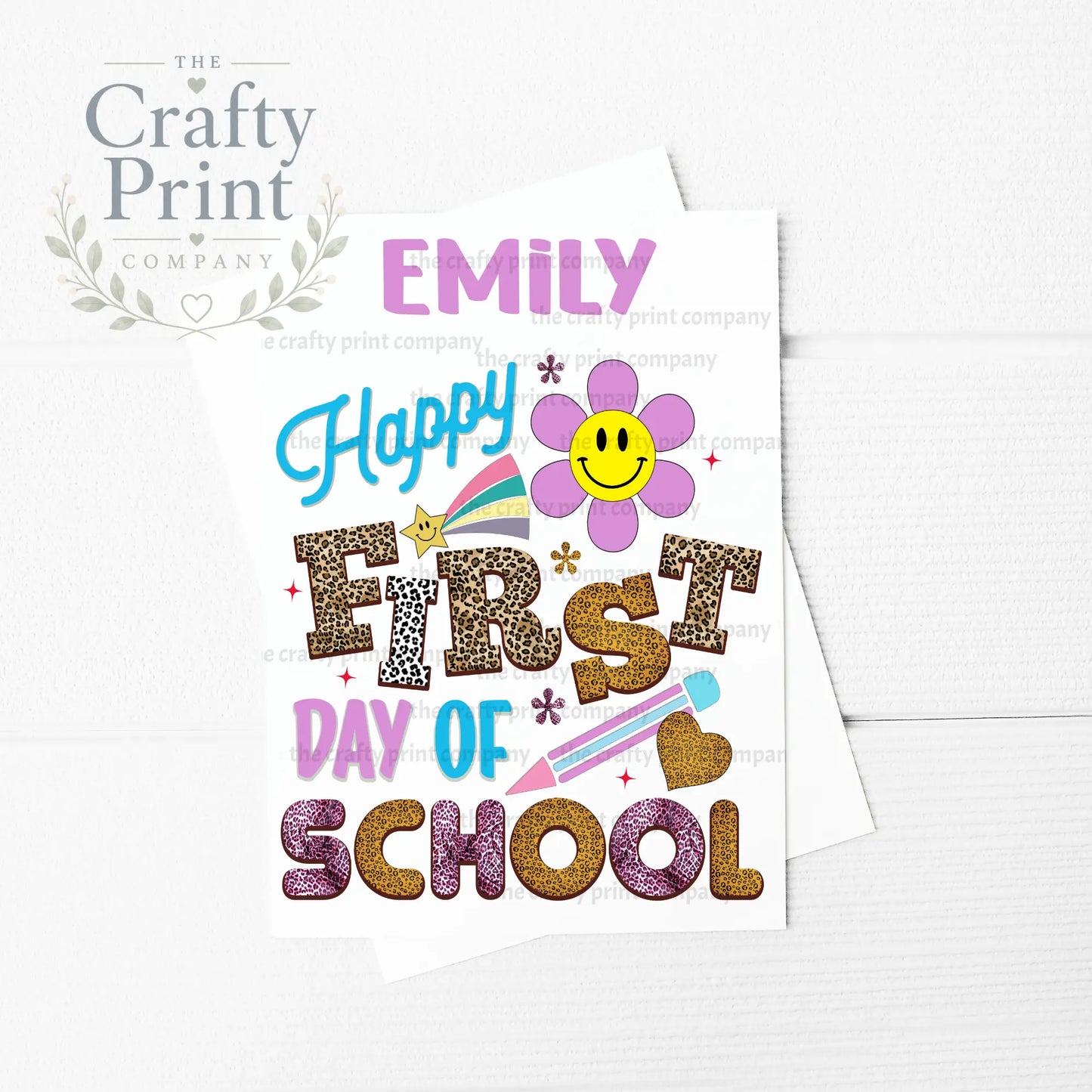 First day of School Flower A5 Card - Greeting & Note Cards