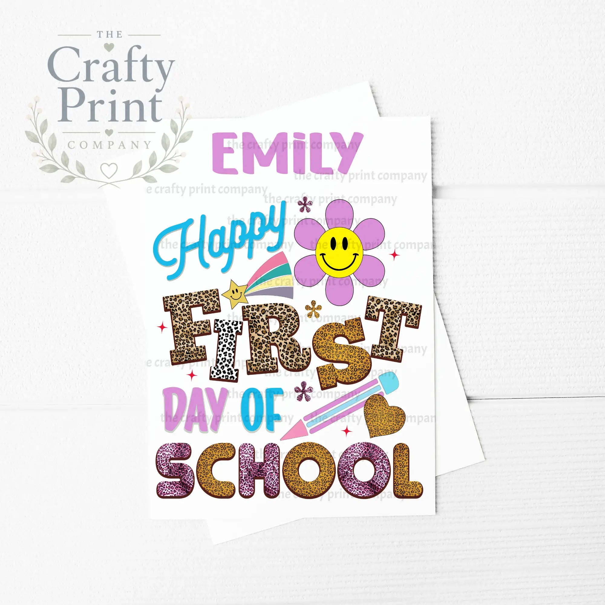 First day of School Flower A5 Card - Greeting & Note Cards