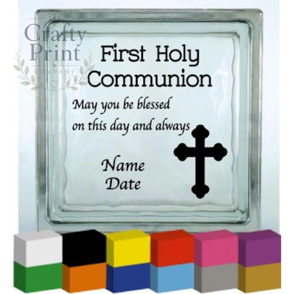 First Holy Communion Personalised Vinyl Decal Sticker