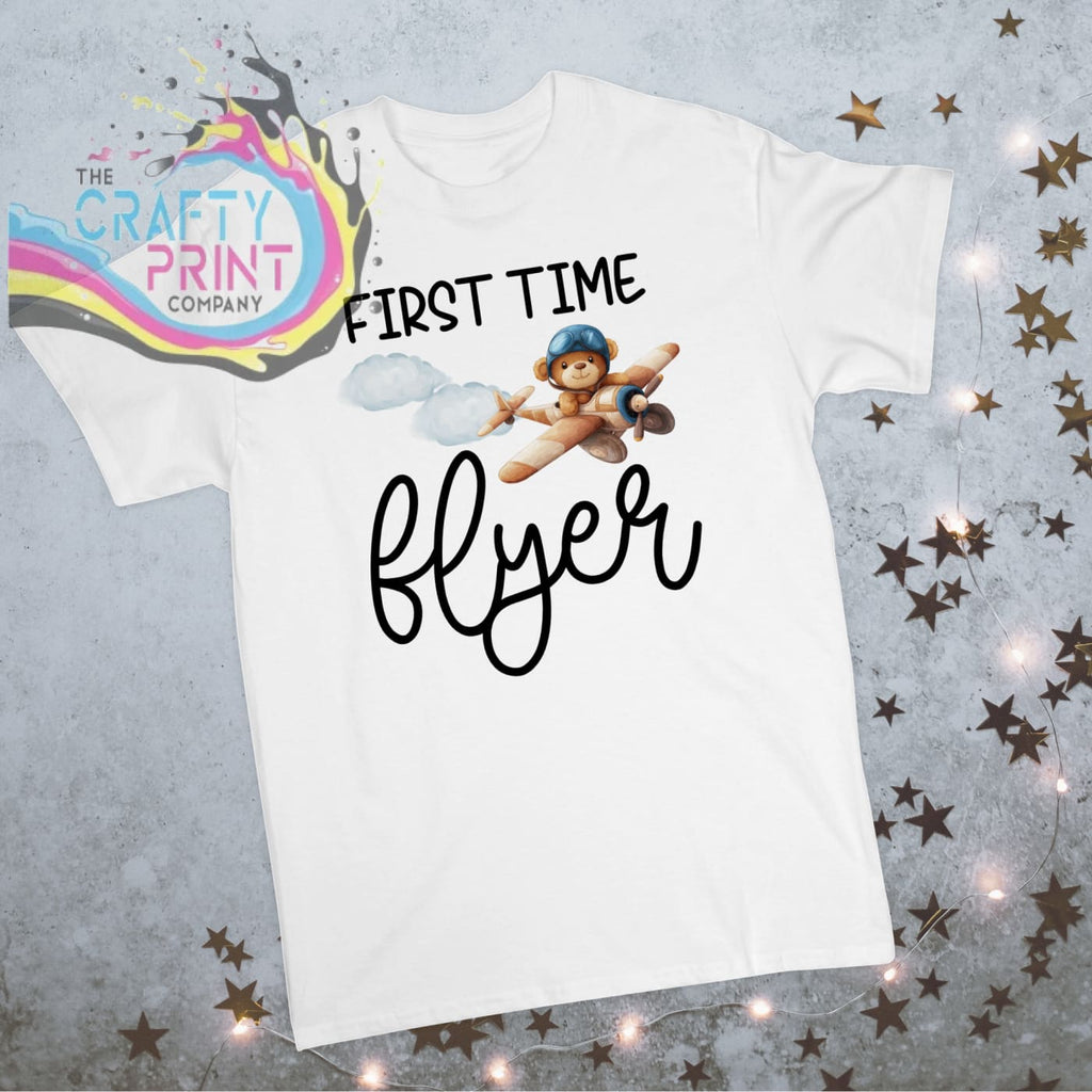 First Time Flyer Children’s Holiday T-shirt - White