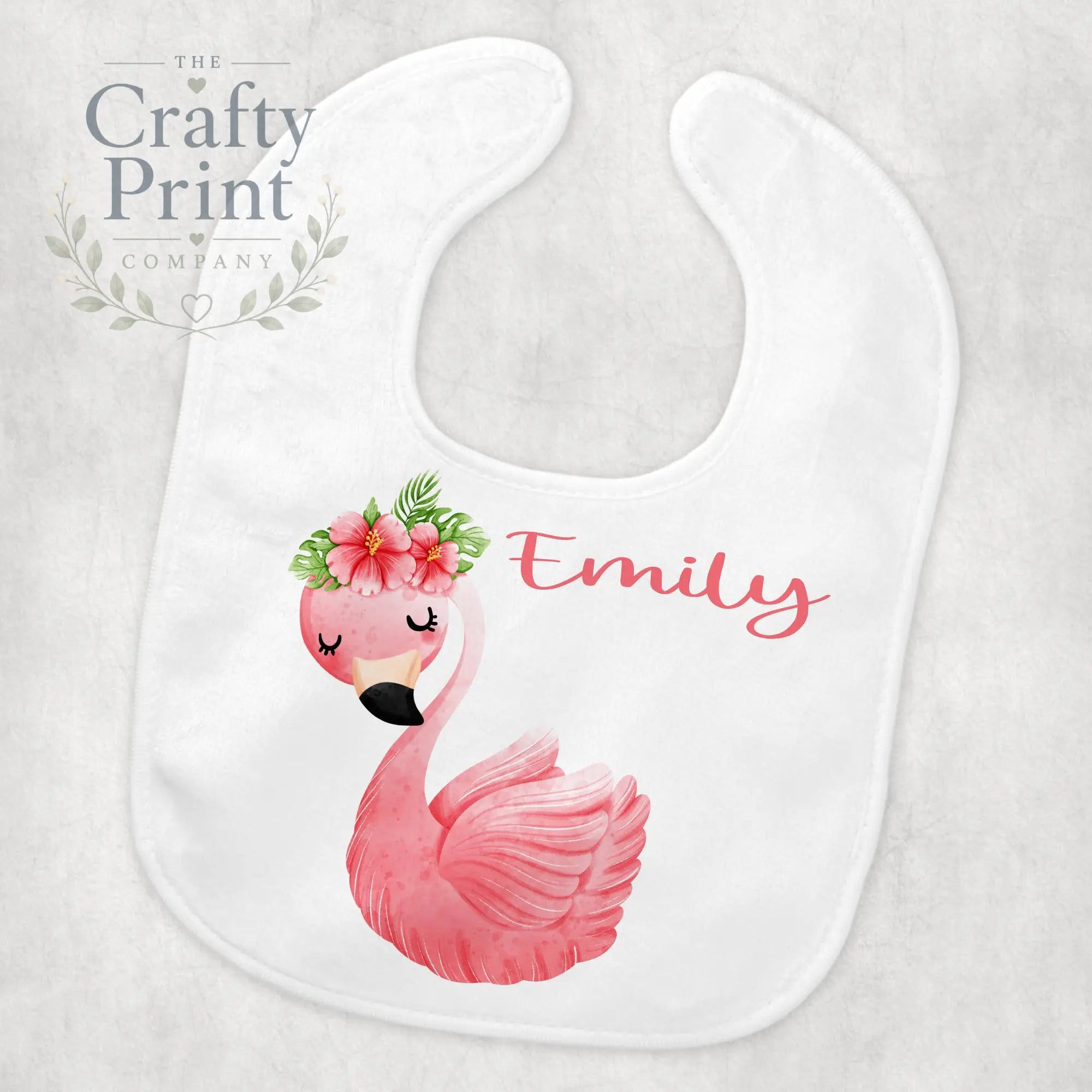 Flamingo Personalised Baby Bib - & Toddler Clothing