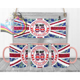 Floral VE Day Mug - Pink Handle & Inner - Mugs