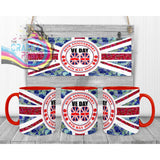 Floral VE Day Mug - Red Handle & Inner - Mugs