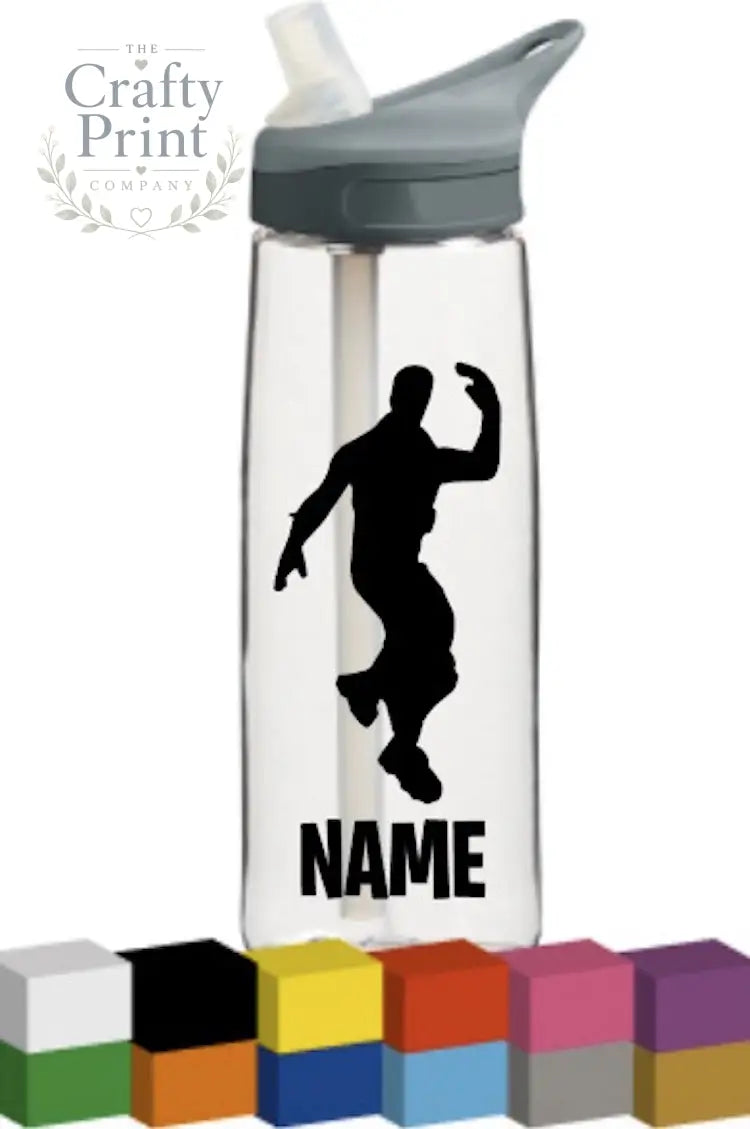 Fortnite Bottle Vinyl Decal - Black / Electro Shuffle