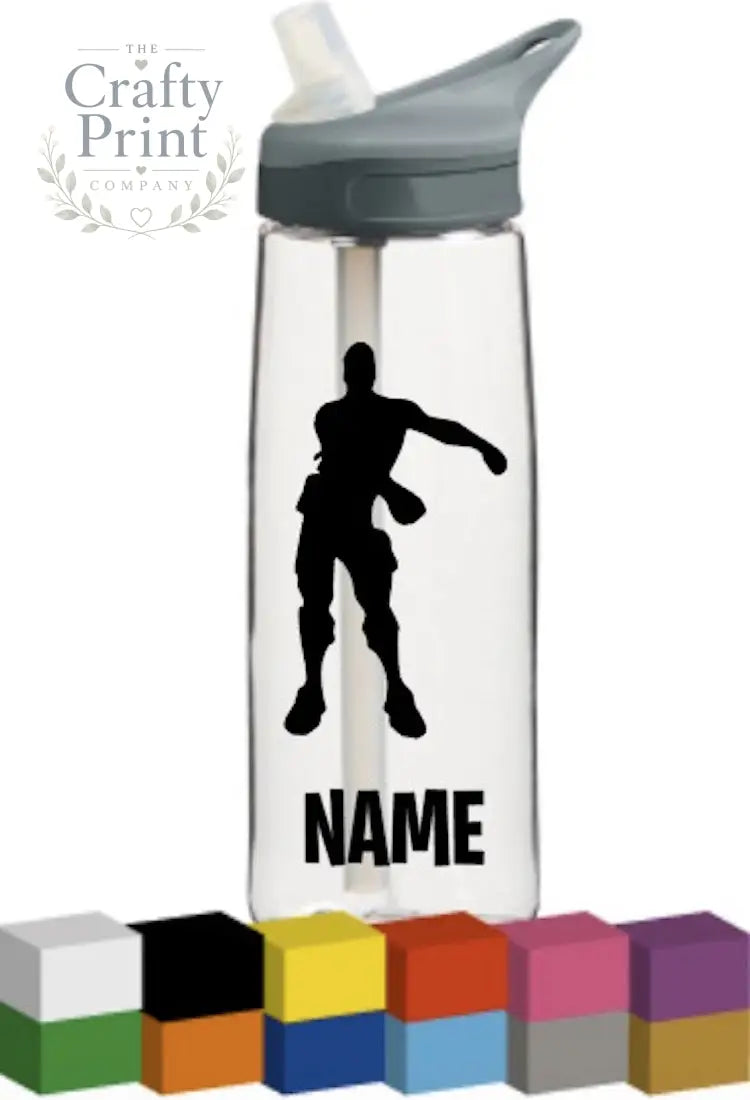 Fortnite Bottle Vinyl Decal - Black / Floss - Decorative