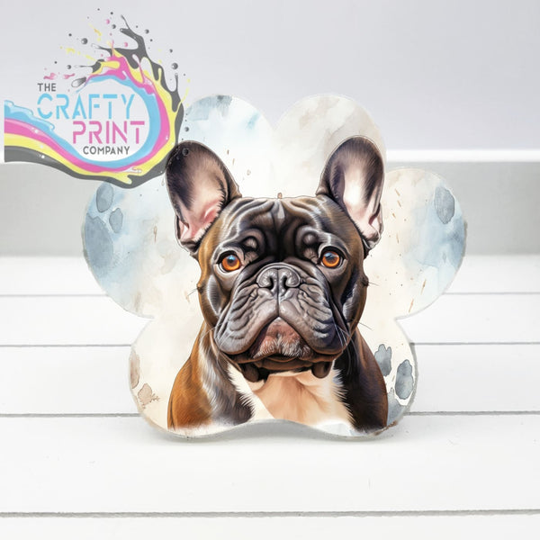 French Bulldog Acrylic Paw Print Car Vent Clip on Air