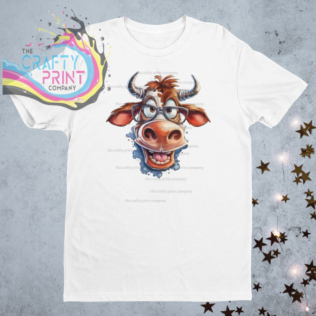 Funny Cow Children’s T-shirt - White - Shirts & Tops