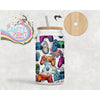 Game Controller Frosted Glass 18oz Tumbler