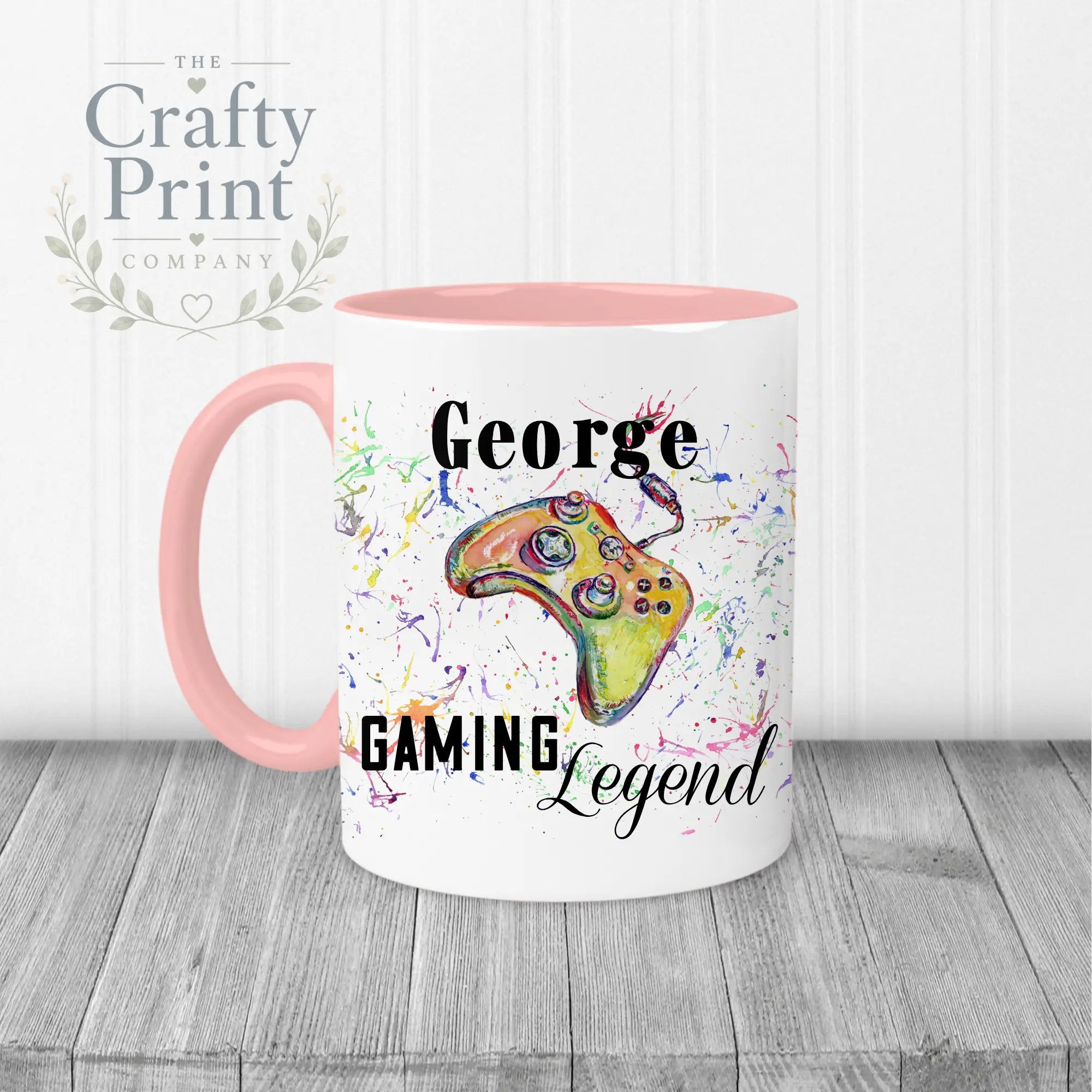 Gaming Legend Xbox Personalised Mug - Pink Handle & Inner