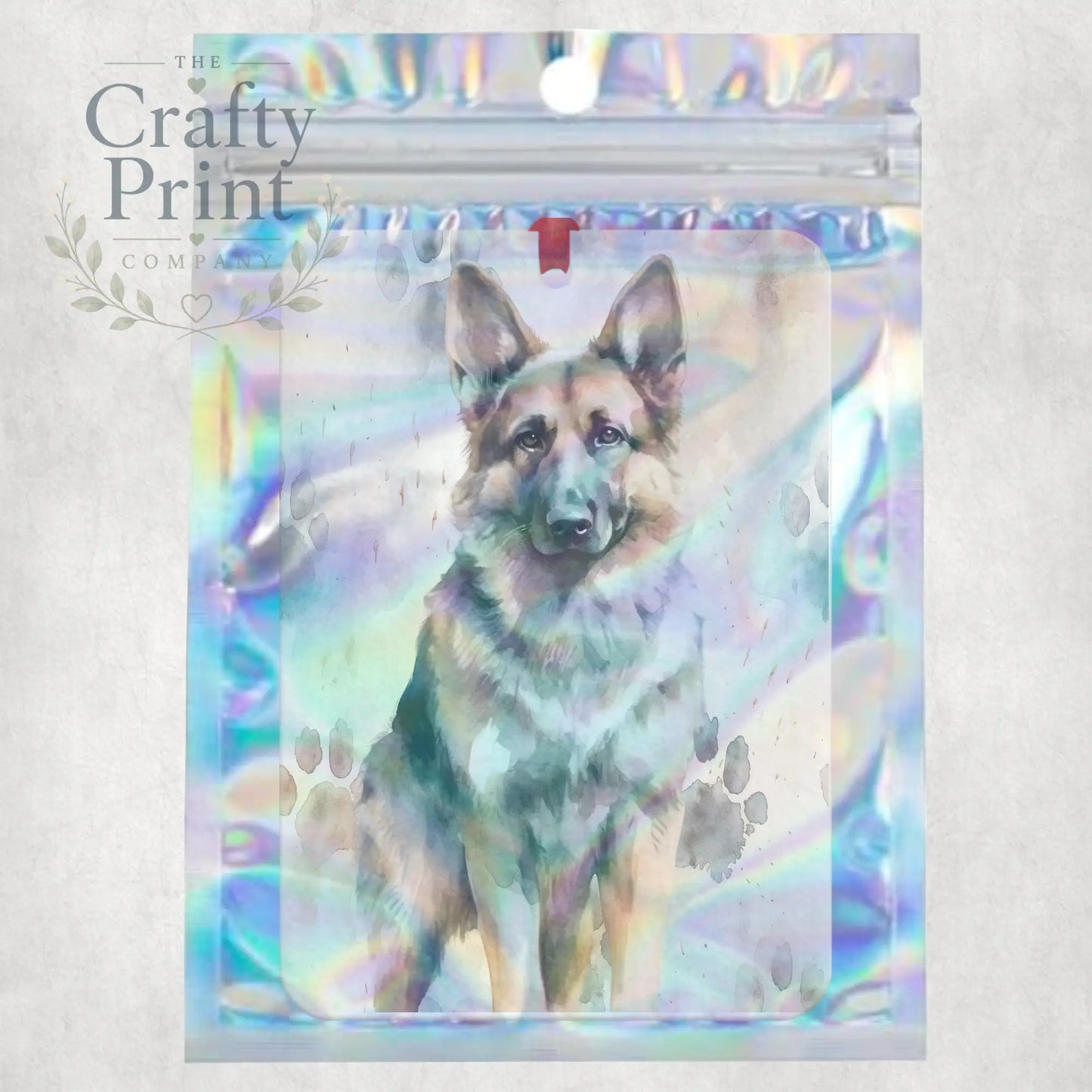 German Shepherd Paw Print Car Air Freshener - Vehicle