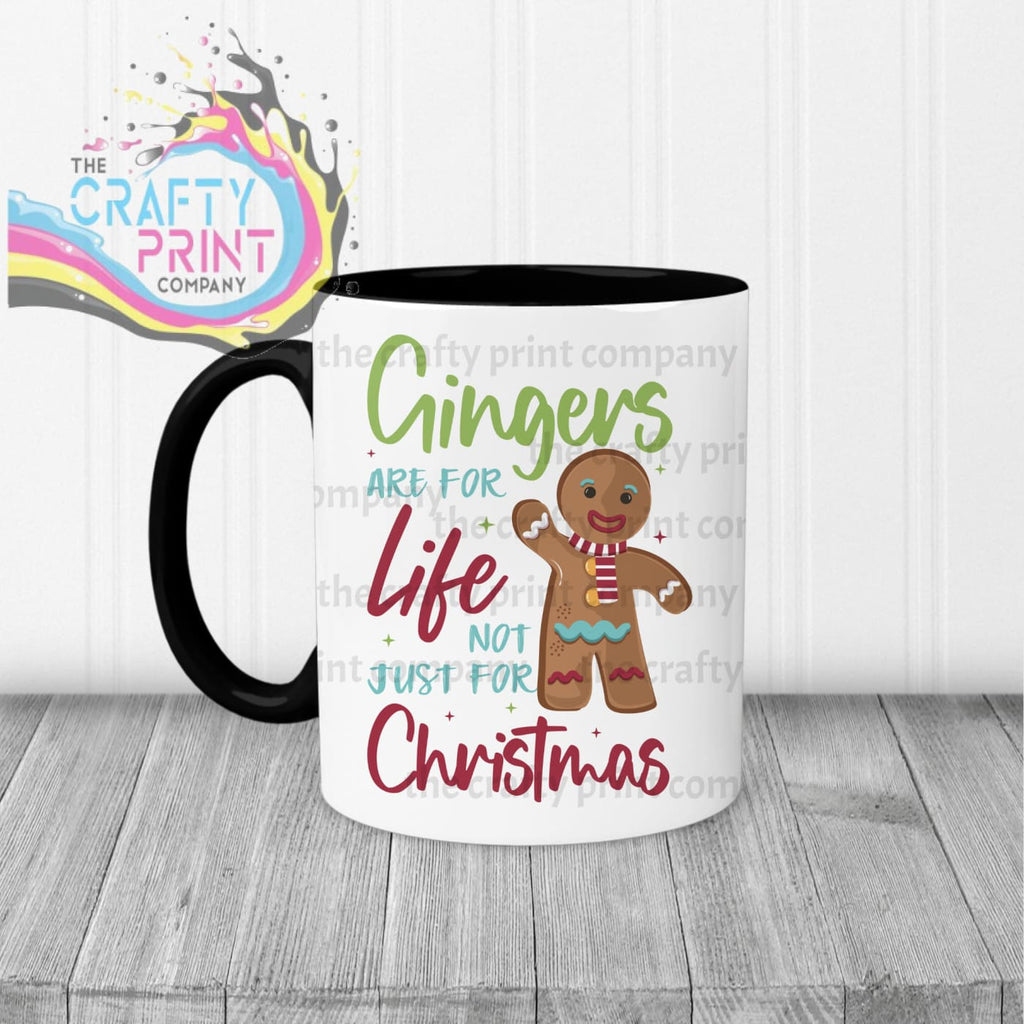 Gingers are for Life Mug - Black Handle & Inner - Mugs