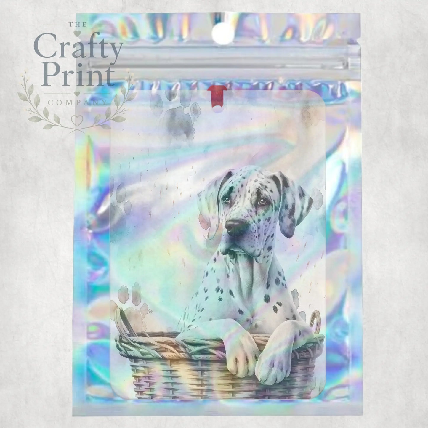 Great Dane Paw Print Car Air Freshener - Vehicle Fresheners