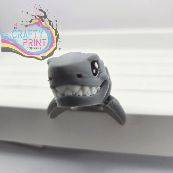 Great White Shark Articulated Flexi Fidget Toy - Keychains