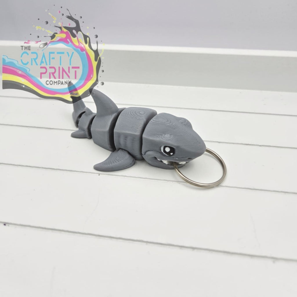 Great White Shark Articulated Flexi Fidget Toy - Hole