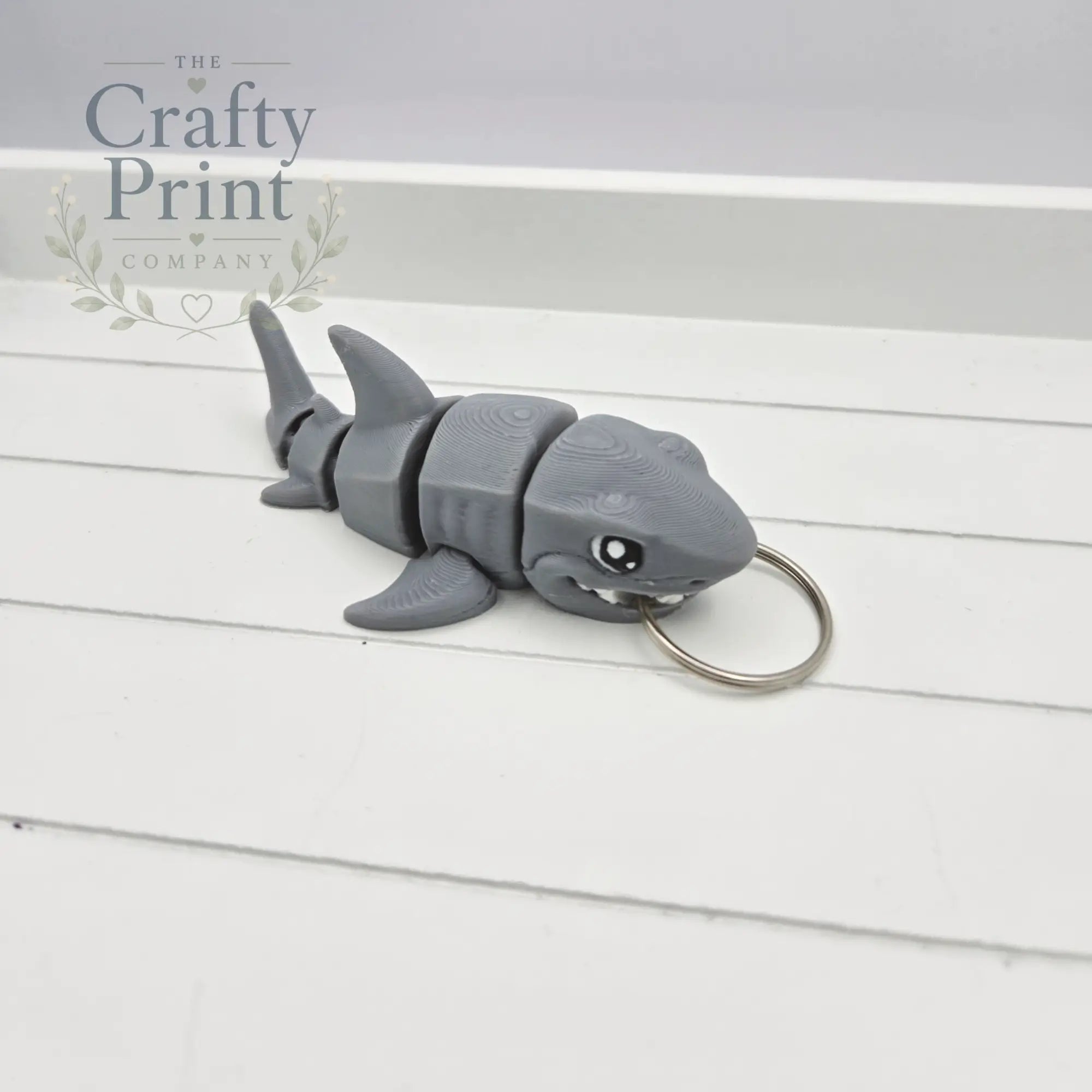 Great White Shark Articulated Flexi Fidget Toy - Hole