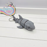 Great White Shark Articulated Flexi Fidget Toy - Hole