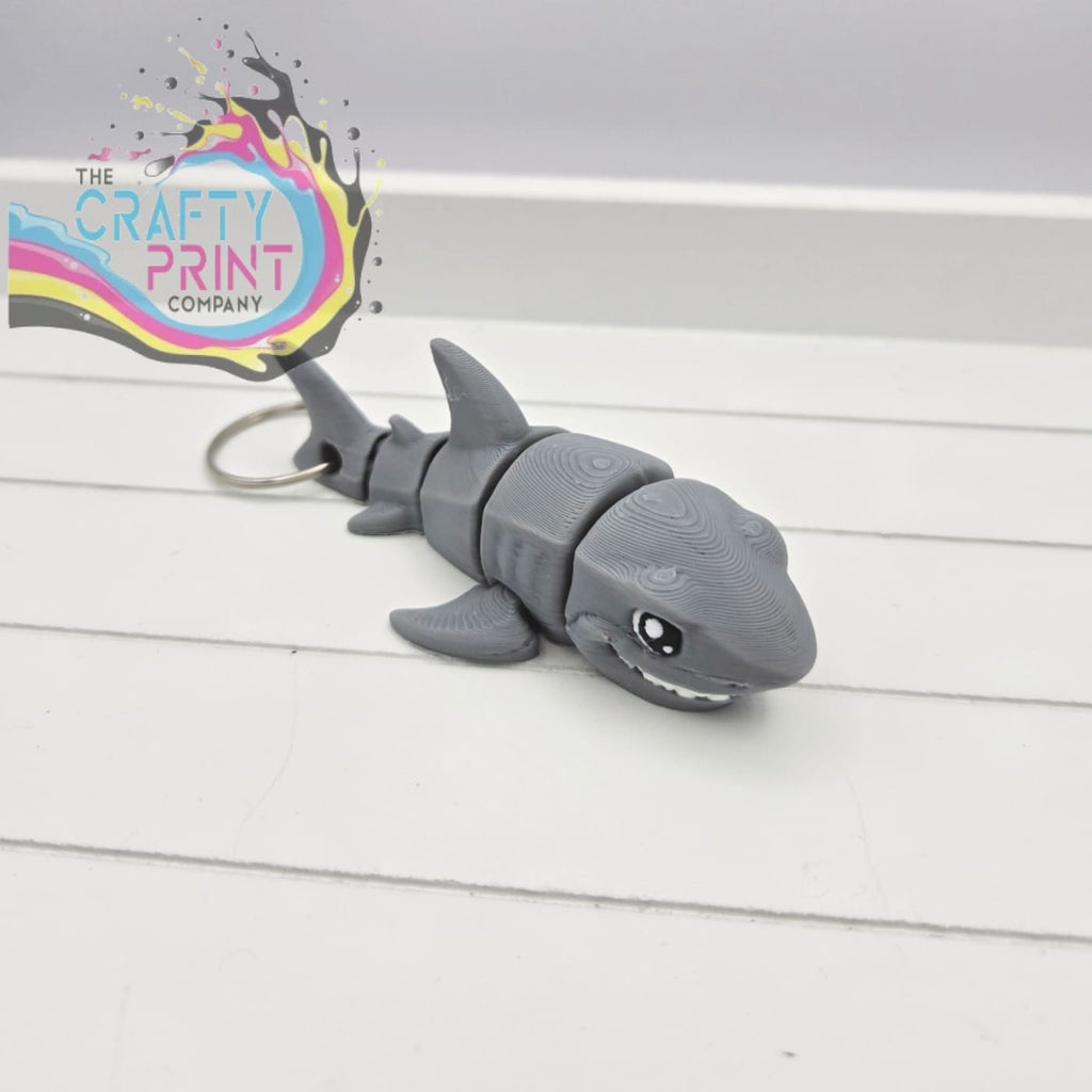 Great White Shark Articulated Flexi Fidget Toy - Hole