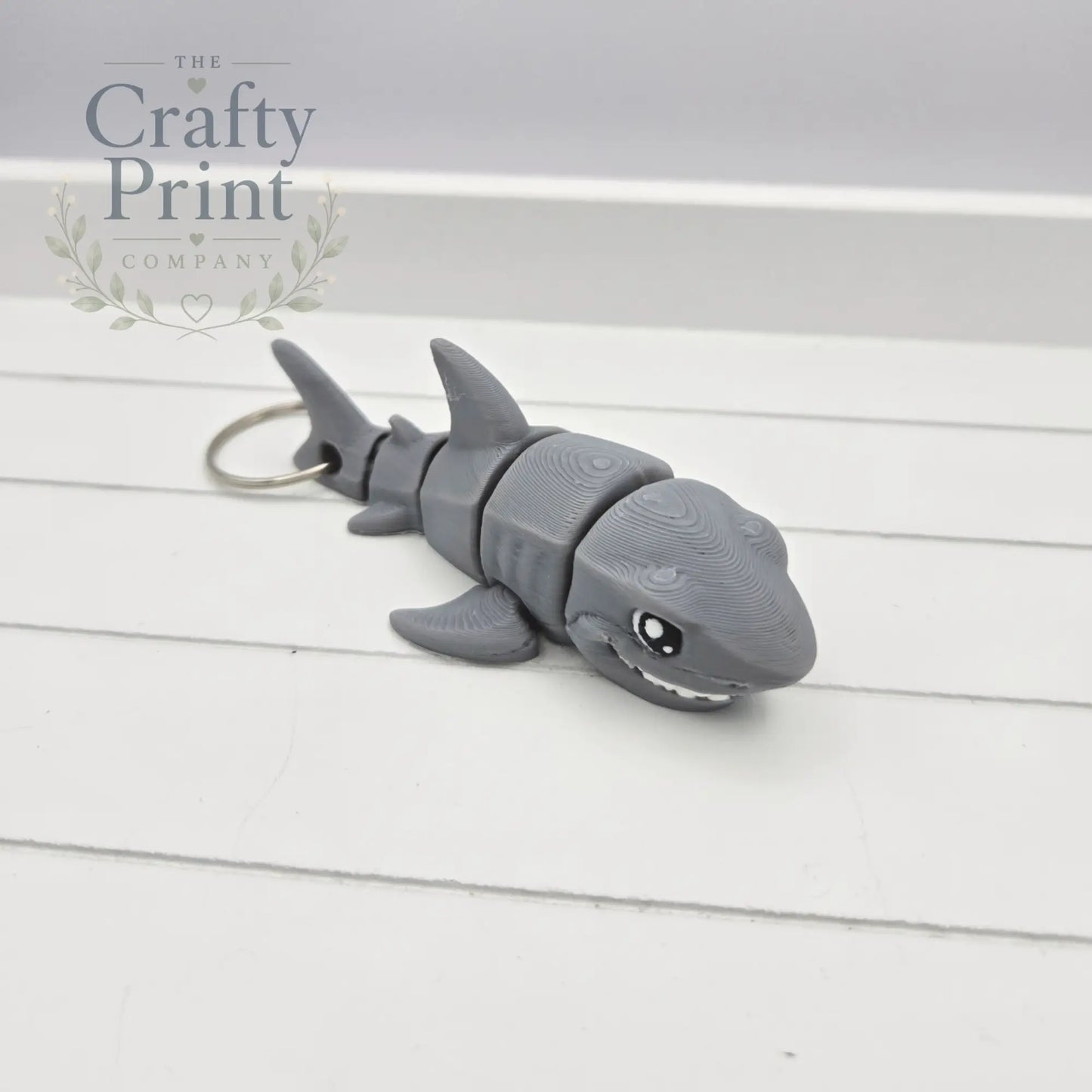 Great White Shark Articulated Flexi Fidget Toy - Hole