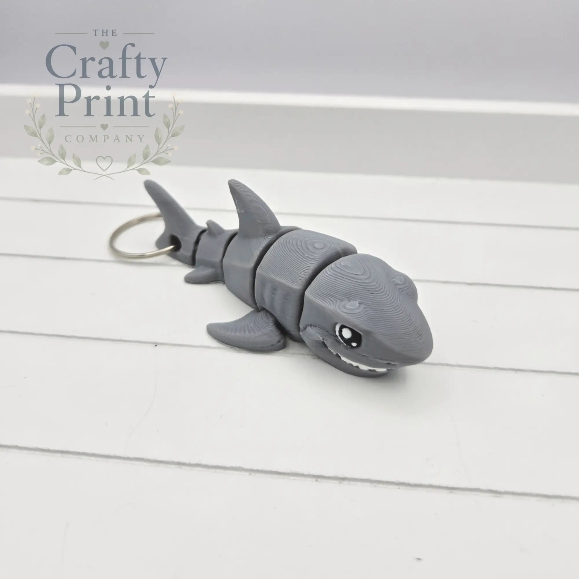 Great White Shark Articulated Flexi Fidget Toy - Hole