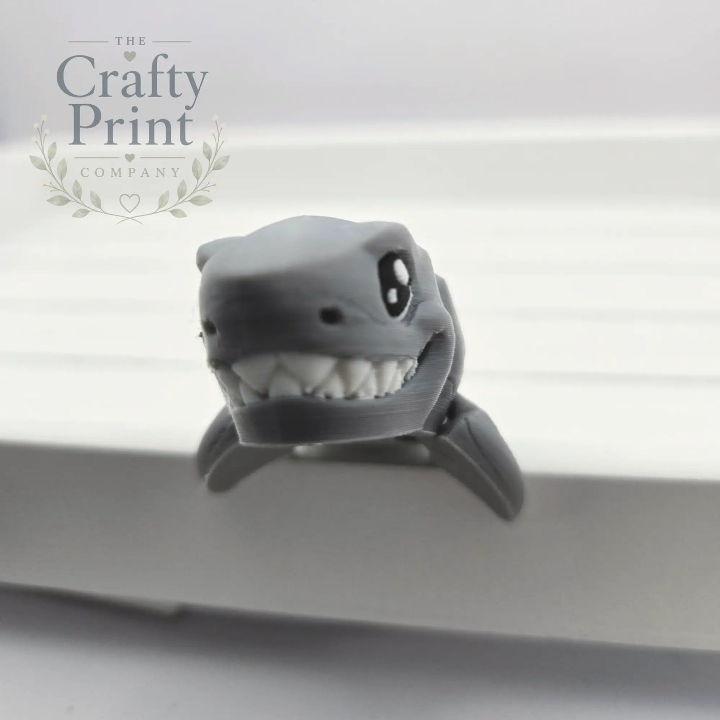 Great White Shark Articulated Flexi Fidget Toy - Keychains