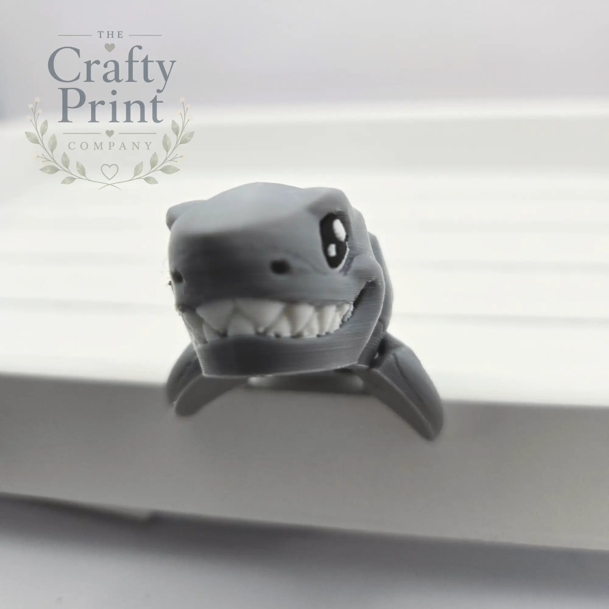 Great White Shark Articulated Flexi Fidget Toy - Keychains