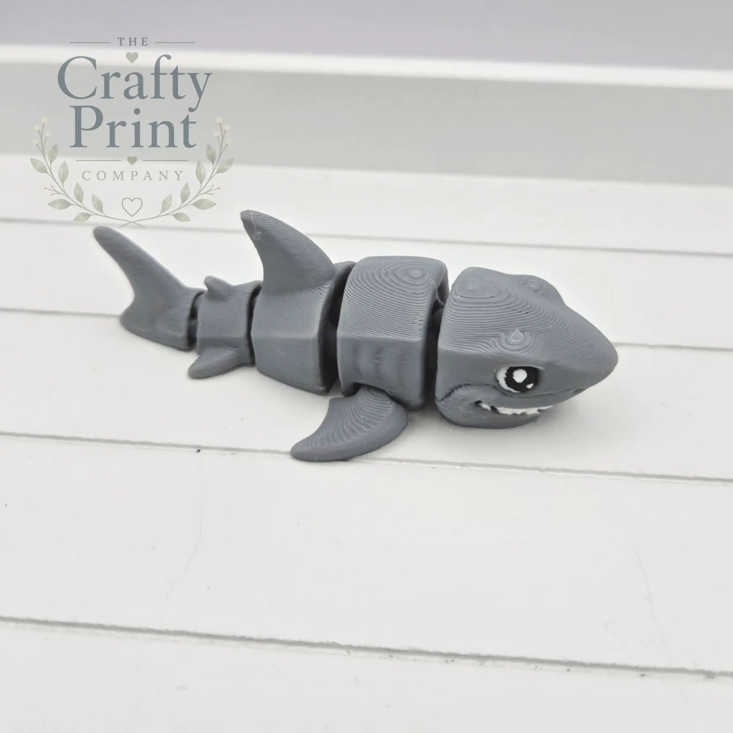 Great White Shark Articulated Flexi Fidget Toy - Without