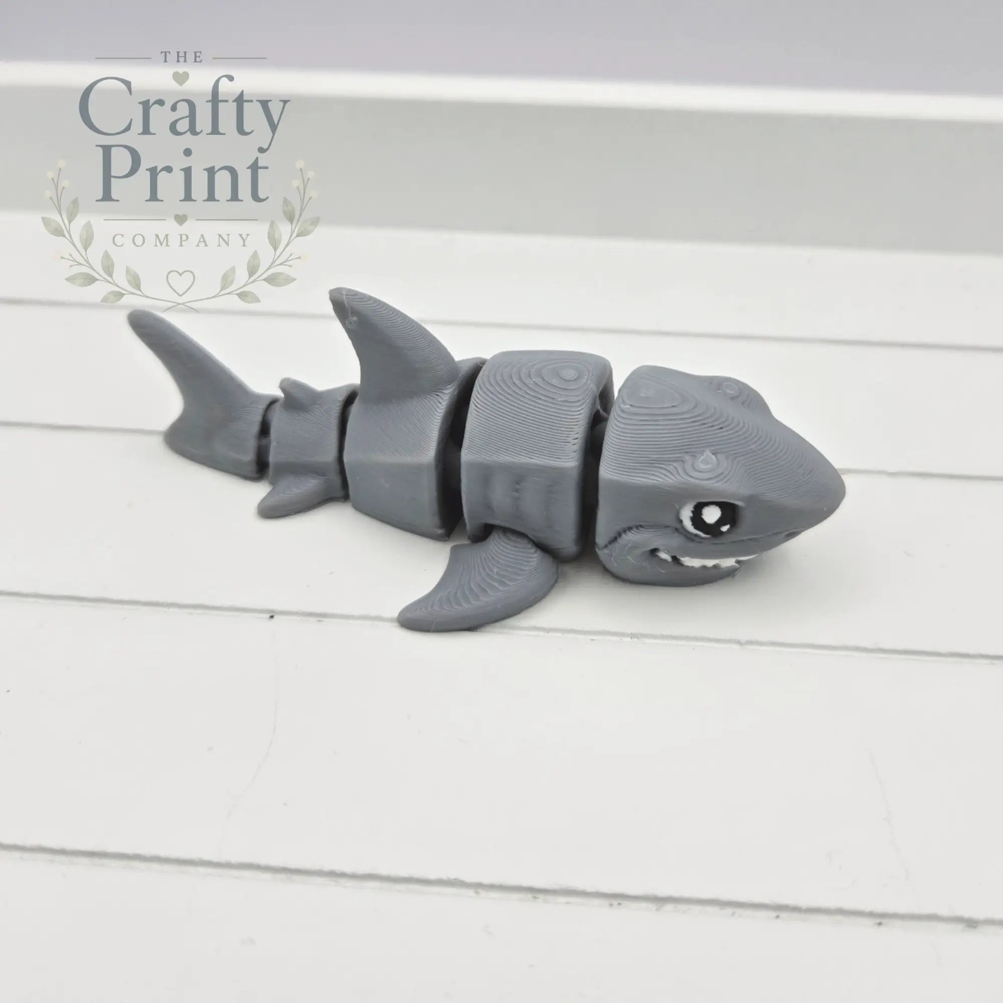 Great White Shark Articulated Flexi Fidget Toy - Without