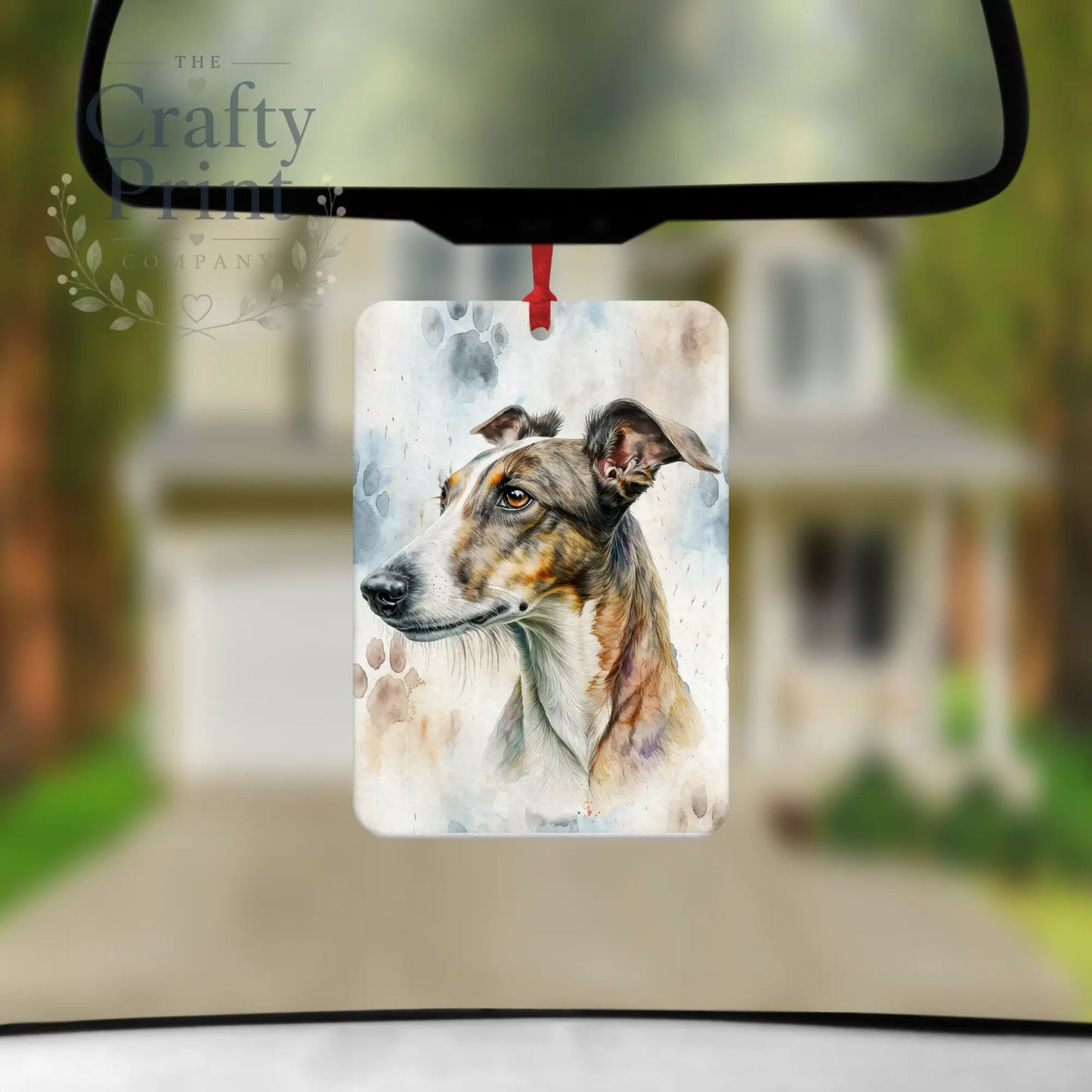 Greyhound Paw Print Car Air Freshener - Vehicle Fresheners
